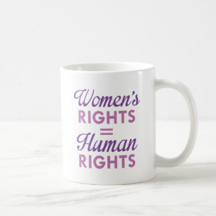 女性の権利は人権 コーヒーマグカップ