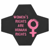 女性の権利は人権 サッカーボール (フラット)