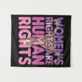 女性の権利は人権 タペストリー (正面(横))