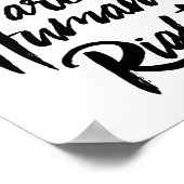 女性の権利は人権 ポスター (角)