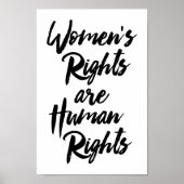 女性の権利は人権 ポスター (正面)