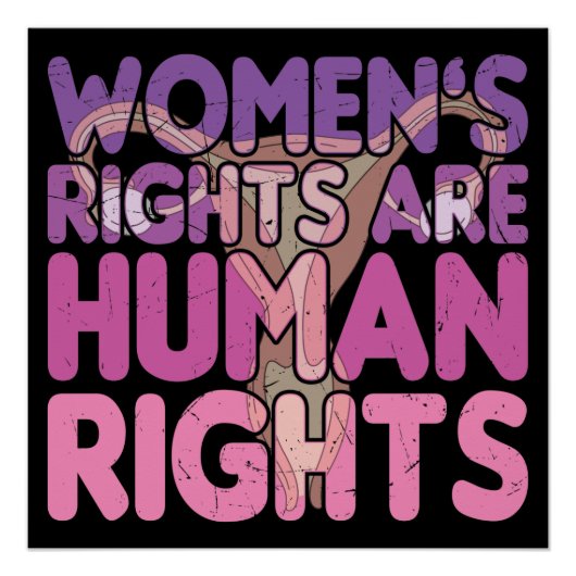 女性の権利は人権 ポスター (正面)