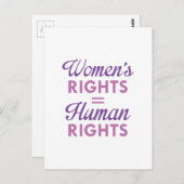女性の権利は人権 ポストカード (正面/裏面)