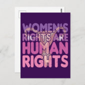 女性の権利は人権 ポストカード (正面/裏面)