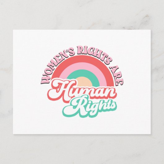 女性の権利は人権 ポストカード (正面)