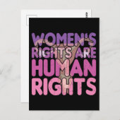 女性の権利は人権 ポストカード (正面/裏面)