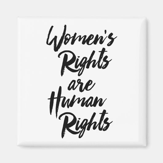 女性の権利は人権 マグネット (正面)