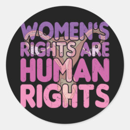 女性の権利は人権 ラウンドシール