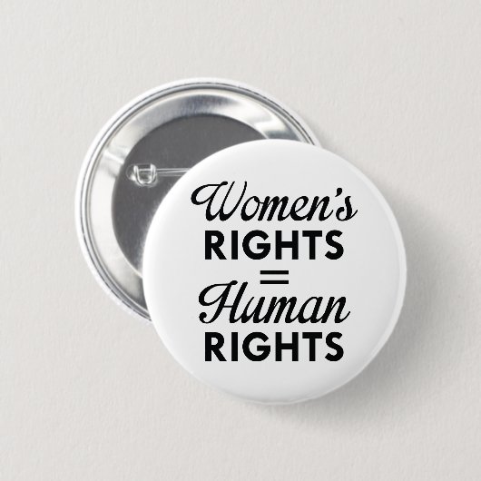 女性の権利は人権 缶バッジ (正面&裏面)
