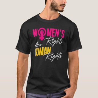 女性の権利は人権 Tシャツ