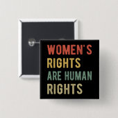 女性の権利は人権I 缶バッジ (正面&裏面)
