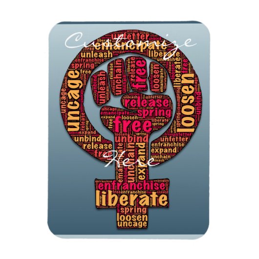 女性の権利は2017年にLGBTQIA マグネット (縦)