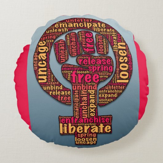 女性の権利は2017年にLGBTQIA ラウンドクッション (正面)