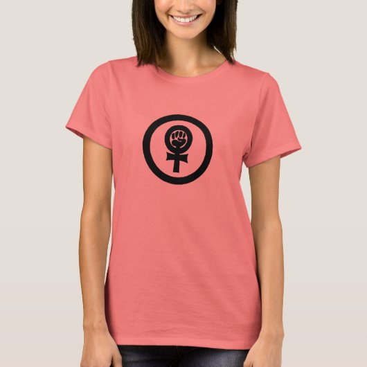 女性の権利をめぐる闘い Tシャツ (正面)