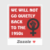 女性の権利を取り戻さない シール (シート)