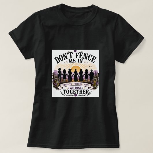 女性の権利を守れ Tシャツ (デザイン正面)