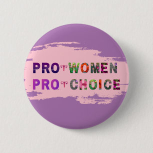 女性の権利を支持する女性の選択を支持するボタン 缶バッジ