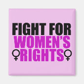 女性の権利を求める闘い マグネット (正面)