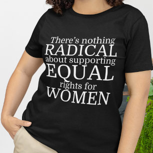 女性の権利フェミニストに関する過激な女性引用文 Tシャツ