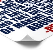 女性の権利プロチョイスオバマ引用文 ポスター (角)