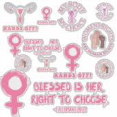 女性の権利プロチョイス品揃え シール (正面)