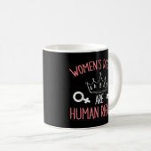 女性の権利女性の権利は人権フェミニン コーヒーマグカップ (正面右)