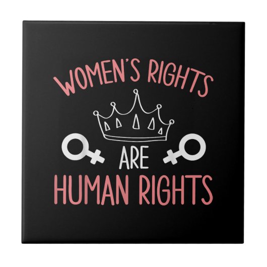女性の権利女性の権利は人権フェミニン タイル (正面)