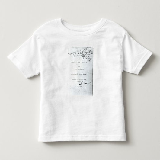 女性の権利表示 トドラーTシャツ (正面)