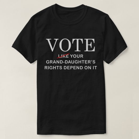 女性の権利選挙2026 フェミニスト投票Tシャツ Tシャツ (デザイン正面)