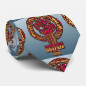 女性の権利2017の上げられた握りこぶし ネクタイ (ロール)