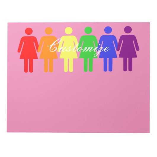 女性の権利2017 LGBTQIAマーチThunder_Cove ノートパッド (正面)