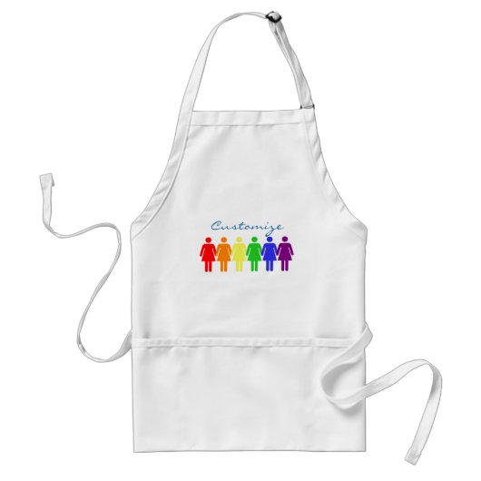 女性の権利2017 LGBTQIA スタンダードエプロン (正面)