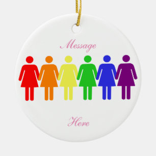 女性の権利2017 LGBTQIA セラミックオーナメント