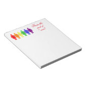 女性の権利2017 LGBTQIA ノートパッド (アングル)