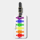 女性の権利2017 LGBTQIA ラゲッジタグ (正面縦)