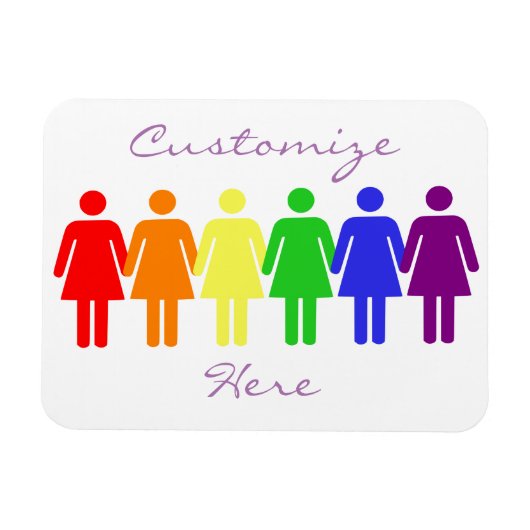 女性の権利2017 LGBTQIA Thunder_Cove マグネット (横)