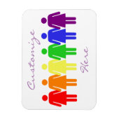 女性の権利2017 LGBTQIA Thunder_Cove マグネット (縦)