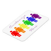 女性の権利2017 LGBTQIA Thunder_Cove マグネット (左側)