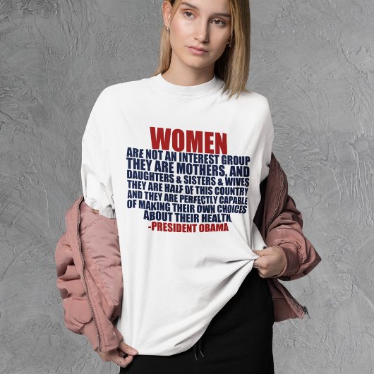 女性の権利 オバマの名言 フェミニスト Tシャツ