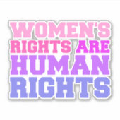 女性の権利 シール (正面)