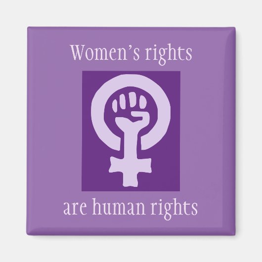 女性の権利 マグネット (正面)