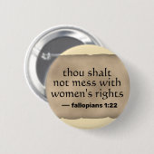 女性の権利 缶バッジ (正面&裏面)