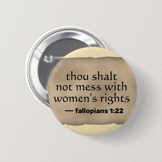 女性の権利 缶バッジ (正面&裏面)