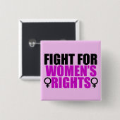 女性の権利 缶バッジ (正面&裏面)