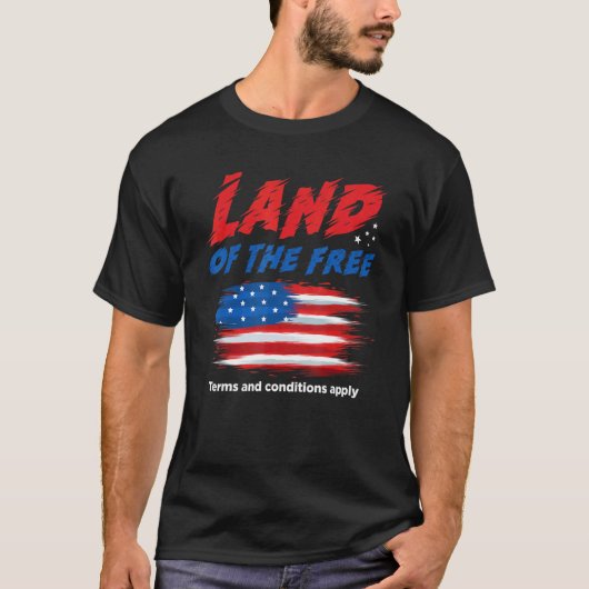 女性の権利 自由の国 利用規約 Tシャツ (正面)