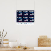女性の権利 – 3月にワシントンのポスター ポスター (キッチン)