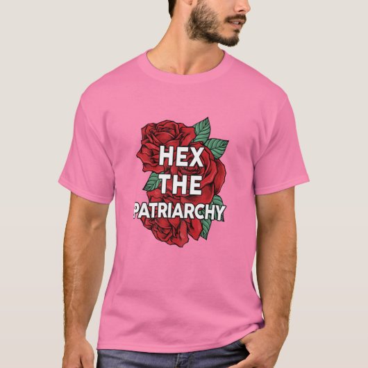 女性の権利Hex家父長制私の体私の子宮 Tシャツ (正面)