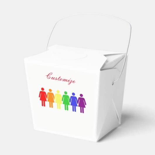 女性の権利LGBTQIA Thunder_Cove任意の色 フェイバーボックス (正面サイド)