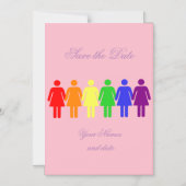 女性の権利LGBTQIA Thunder_Cove任意の色 マグネット招待状 (正面)