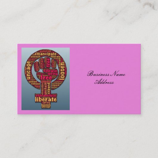 女性の権利LGBTQIA Thunder_Cove 名刺 (正面)